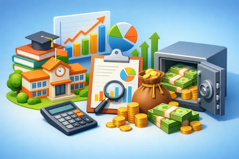 Gestão financeira escolar que gera caixa