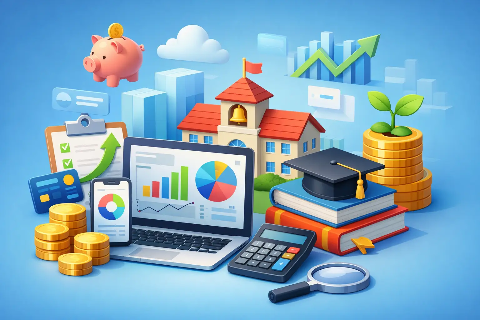 Review de plataforma financeira para escolas