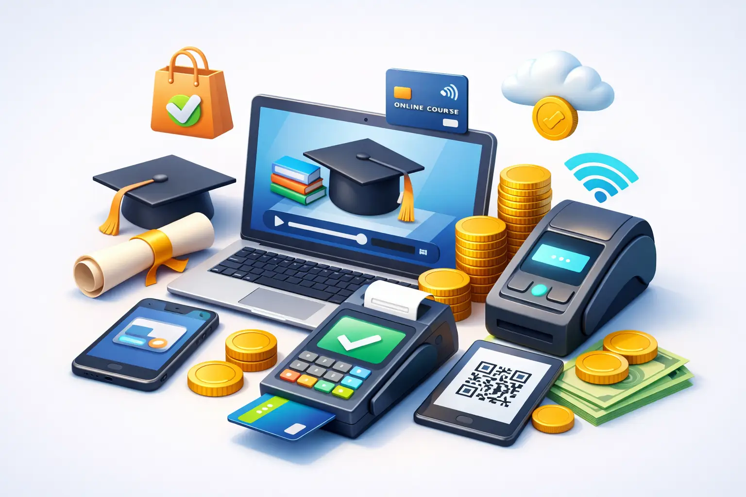 Melhores meios de pagamento para cursos